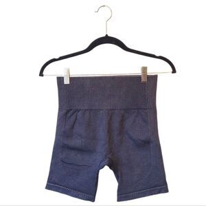 Joy Lab Women's Charcoal Seamless Ribbed Bike Shorts Size S